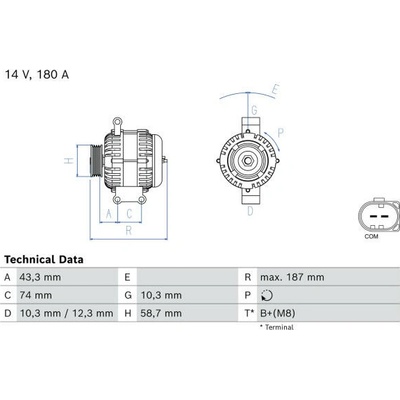 generátor BOSCH 0 986 085 970