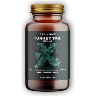 BrainMax Turkey Tail Coriolus extrakt 500mg 100 rostlinných kapslí