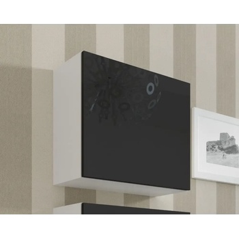 Cama meble Шкаф Cama Квадрат VIGO 50/50/30 бял/черен гланц (WIK VIGO b/cz)