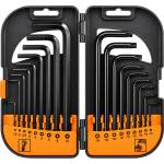 Kraft&Dele Комплект ключове torx и hex 18бр черен 67870 (kd12679)
