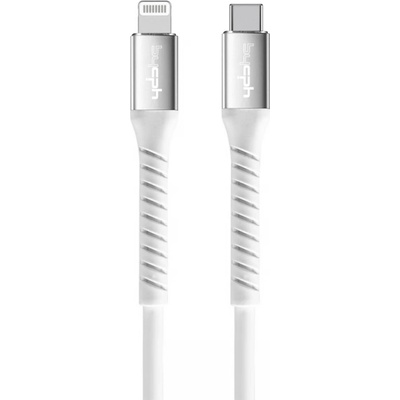 Кабел Leki bycph Pro от USB-C към Lightning, 2m, Бял (9-63)