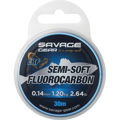 Savage Gear Fluorocarbon Semi Soft LRF Clear 30 m 0,14 mm 1,2 kg