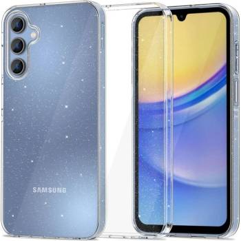 GKK Блестящ Калъф за SAMSUNG A55, FlexAir Glitter Case, Прозрачен (5906203692217)