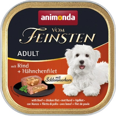 Animonda Vom Feinsten Adult Dog hovädzie plnené kuracím filetom 150 g