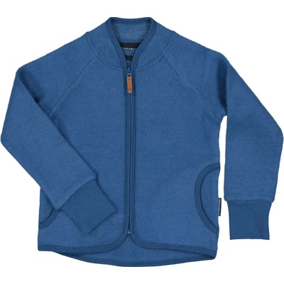 Dětská merino fleece mikina ze 100 % merino vlny Geggamoja modrá