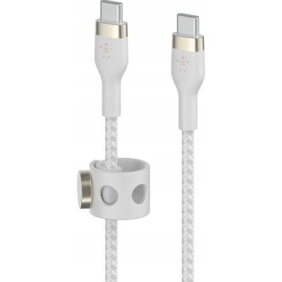 Belkin CAB011bt3MWH Flex USB-C/USB-C do 60W, 3m, bílý