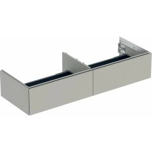 Geberit Стенен шкаф Geberit One с 2 чекмеджета, матово сив, 135 см (505.076.00.7)