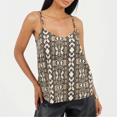 Brave Soul Дамски потник Brave Soul Womens Flowy Cami in Snake Print - Snake
