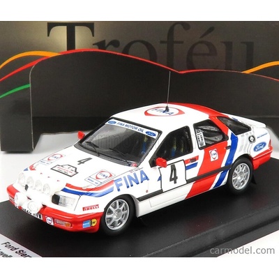 Trofeu Ford england Sierra Xr 4x4 Team Fina night Version N 4 Boucles De Spa 1988 M.lovell T.herryman Bílá Červená Modrá 1:43