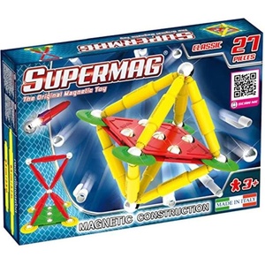 Supermag магнитен строителен комплект Classic primary 27 бр (0413)