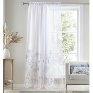 Catherine Lansfield Бяла завеса 137x140 cm Meadowsweet Floral - Catherine Lansfield (DS/51080/W/VST554/WH)