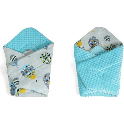 Baby Nellys zavinovačka Minky Balón Minky sv. modrá