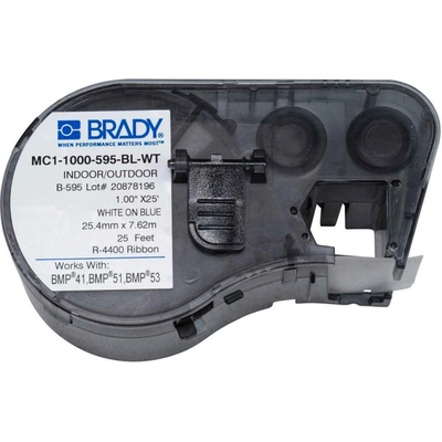 Brady MC1-1000-595-BL-WT / 131594, samolepicí páska 25.40 mm x 7.62 m
