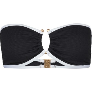 Seafolly Дамско бикини горнище Seafolly Women's Beach Bound Ring Front Bandeau Bikini top - Black - размер 38 (EU) (150-4244-0114)