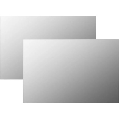 vidaXL Стенни огледала, 2 бр, 60х40 см, правоъгълни, стъкло (3051623)