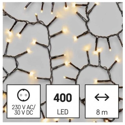 EMOS Lighting D4BW02 LED vianočná reťaz ježko 8 m vonkajšia aj vnútorná teplá biela časovač