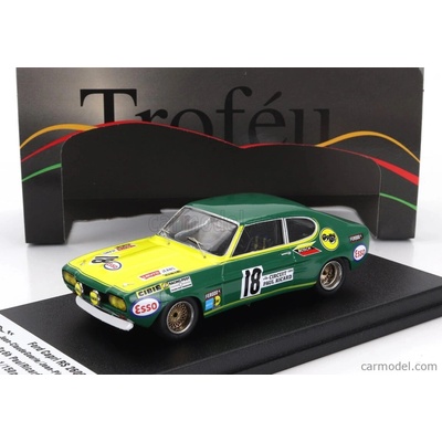 Trofeu Ford england Capri Rs 2600 N 18 2x6h Paul Ricard 1971 Jean Claude Guerie Jean Pierre Rouget Zelená Žlutá 1:43