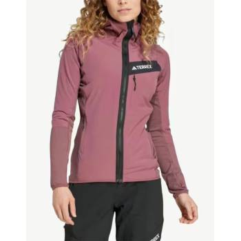 Adidas Terrex Techrock Wind Fleece Jacket Burgundy