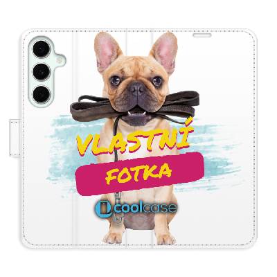 Flip pouzdro pro Samsung Galaxy S24 FE s vlastním motivem a kapsičkami na karty - iSaprio (Flip knížkové pouzdro, kryt, obal iSaprio na mobil Samsung Galaxy S24 FE s vlastním potiskem - fotkou, 360° o