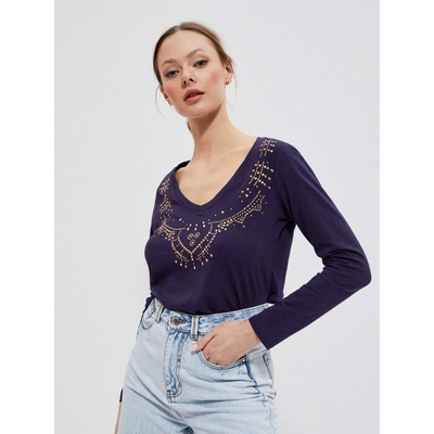 Moodo Тъмно синя дамска тениска Moodo Moodo | Sin | ЖЕНИ | XS