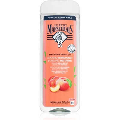 Le Petit Marseillais White Peach & Nectarine Bio нежен душ гел 400ml