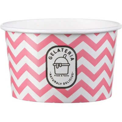 Intertan SA Miska na zmrzlinu 180ml Zig Zag magenta