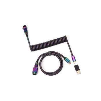 Keychron Cable Coiled Aviator Rainbow Plated Black (CAB-5)