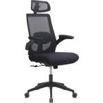 TopMebel Офис стол Belora TopMebel с мрежеста материя в черен цвят 63.5x62x117/127cm