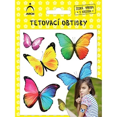 Arch Dětské tetovací obtisky motýlci 02
