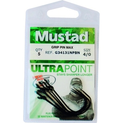 Mustad veľ. 2 black nickel 5 ks