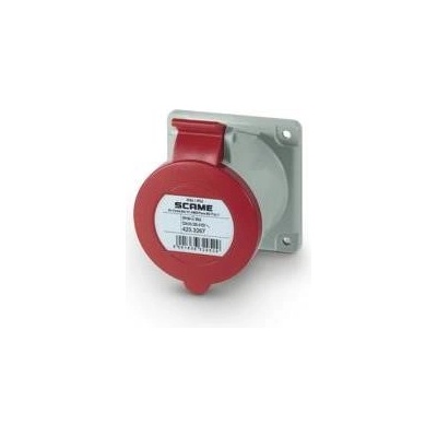 SCAME Промишлен контакт 3P+N+Е 32A 346-415V IP54 ПРАВ серия Optima панелен монтаж 75х75мм - 423.3267 (423.3267)