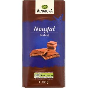 Alnatura Био шоколад с нуга - 100 г