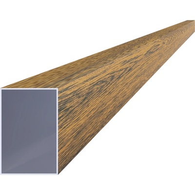 Hliníkový profil 60 x 40 x 1 x 6000 mm, struktura OŘECH