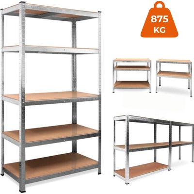 Jurhan Regál Heavy 90 x 40 x 180 cm stříbrná 55178 – Zboží Dáma