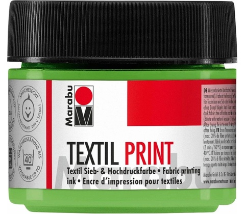 Marabu textilní barva na sítotisk a linoryt zelená 100 ml