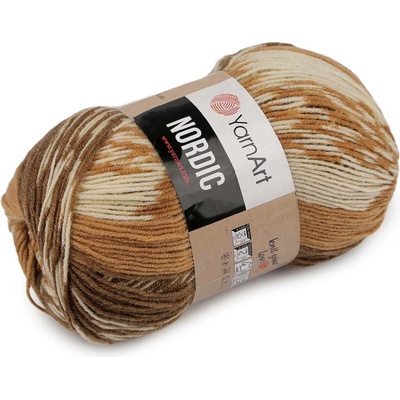 Pletací příze Nordic 150 g Varianta: 1 (653) hnědobéžová, Balení: 1 ks 61518/159619/285361