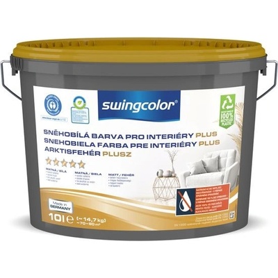 Swingcolor Plus 10 l sněhobílá matná
