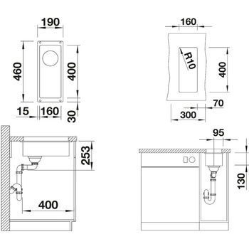 Image 1 of BLANCO SUBLINE 160-U (523400)