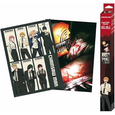 GB eye Sada plagátov Chainsaw Man, 2 ks