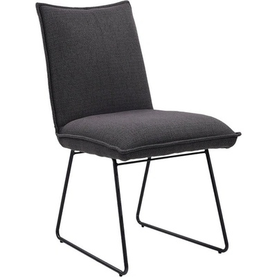 Carmen Трапезен стол Carmen LABIN, до 100kg. , дамаска, прахово боядисана метална база, сив (bt-3532155)