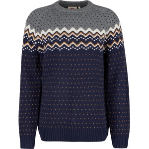 Fjällräven Мъжки вълнен пуловер Fjällräven Övik Knit Sweater Jumper - Dark Navy (005-0957-0714)