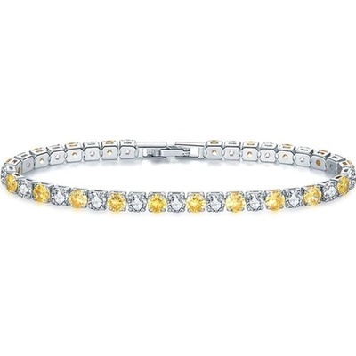 Sisi Jewelry se zirkony Robertina Citrine NR1115-17 Žlutá