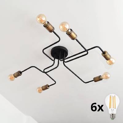 LED Полилей за повърхностен монтаж TUBE 6xE27/15W/230V (HE0649)