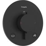 Hansgrohe Ecostat Comfort S - Скрит термостатен кран, за 2 уреда, черен мат 33718670 (33718670)