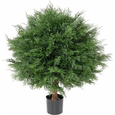 Luxusní umělý strom CYPŘIŠ LAWSON UV KOULE, 80cm