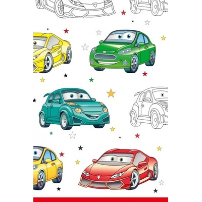 Pol-Mak Papírový ubrus Cartoon Cars 120x180 cm OD01 OG P 037101