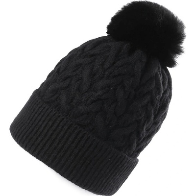 Prima obchod dívčí zimní čepice s bambulí Emi Rossčerná