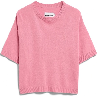 Armedangels Дамска тениска ARMEDANGELS Women's S Sl Linen Blend Knit Sweater T-shirt - Washed Berry - размер XS (916-6594-0411)