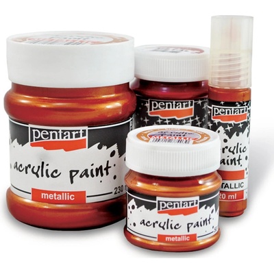 Akrylová farba metalická 20 ml rôzne farby