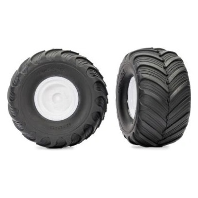 Traxxas колело 2.0/3.0", диск бял, гума Terra Groove (2)